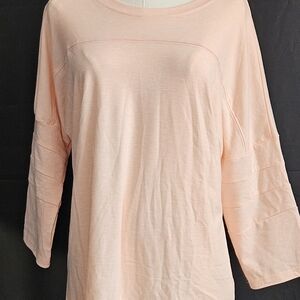 Peach Women's Top, 3/4 Sleeve